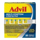 ADVIL MULTI-SYMPTOM COLD & FLU TABLET 1CT BOX OF 50