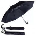 TURTLE NOSE 2 SECTION FOLDING AUTO BLACK UMBRELLA