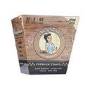 BLAZY SUSAN KING SIZE UNBLEACHED CONES 3CT BOX OF 21