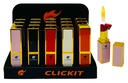 CLICKIT LIPSTICK FLAME LIGHTER GH-9094 BOX OF 20